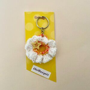 Keychain Charm, Crochet Gifts, Floral Keychain, Handmade Backpack Charm